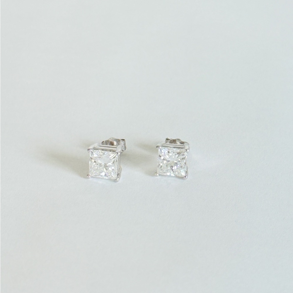 COPY - Elegant 14k white gold large 2 carat + lab diamond certified solitaire s… - Picture 3 of 9
